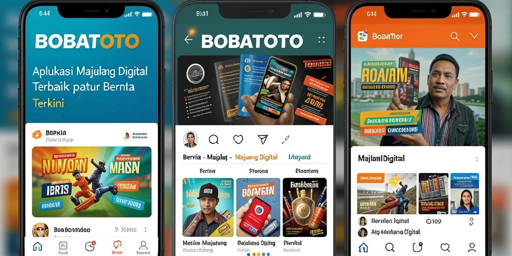 Tampilan antarmuka BOBATOTO yang menarik untuk Majalah Digital.