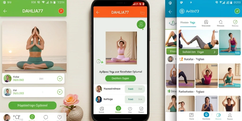 Antarmuka aplikasi DAHLIA77 yang user-friendly dan menarik.