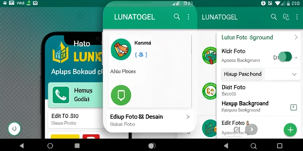 Tampilan antarmuka LUNATOGEL yang sederhana dan intuitif untuk hapus background.