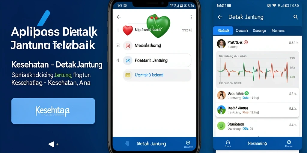 Tampilan antarmuka MDG188 yang intuitif untuk pemantauan detak jantung.